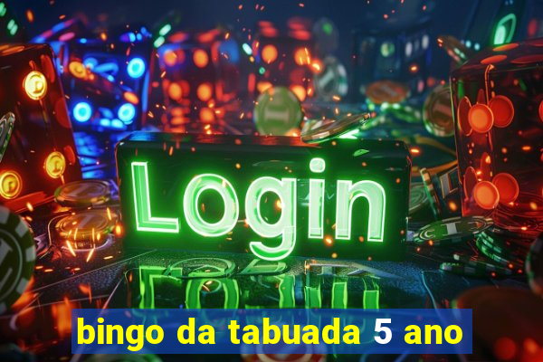 bingo da tabuada 5 ano